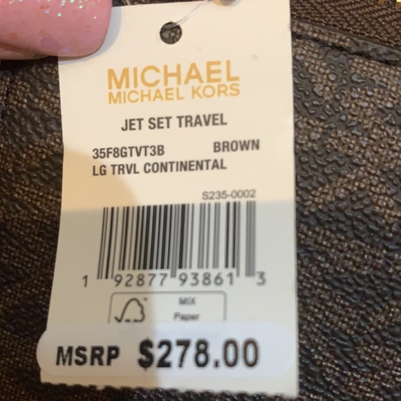 MICHAEL KORS Jet Set Travel Continental Wallet Wristlet NWT - Picture 11 of 11